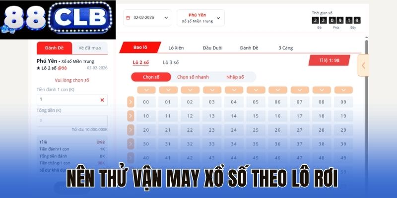 Nên thử vận may xổ số theo lô rơi