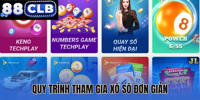 Quy trình tham gia xổ số đơn giản