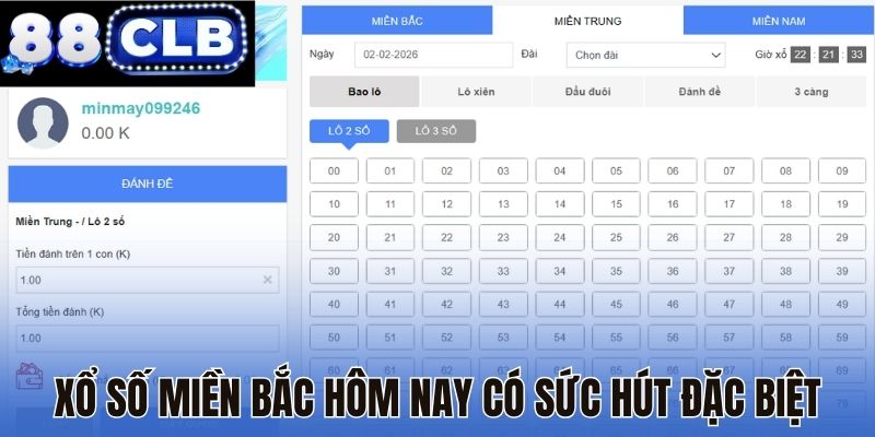 Xổ số miền Bắc hôm nay có sức hút đặc biệt
